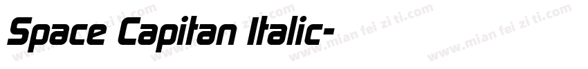 Space Capitan Italic字体转换